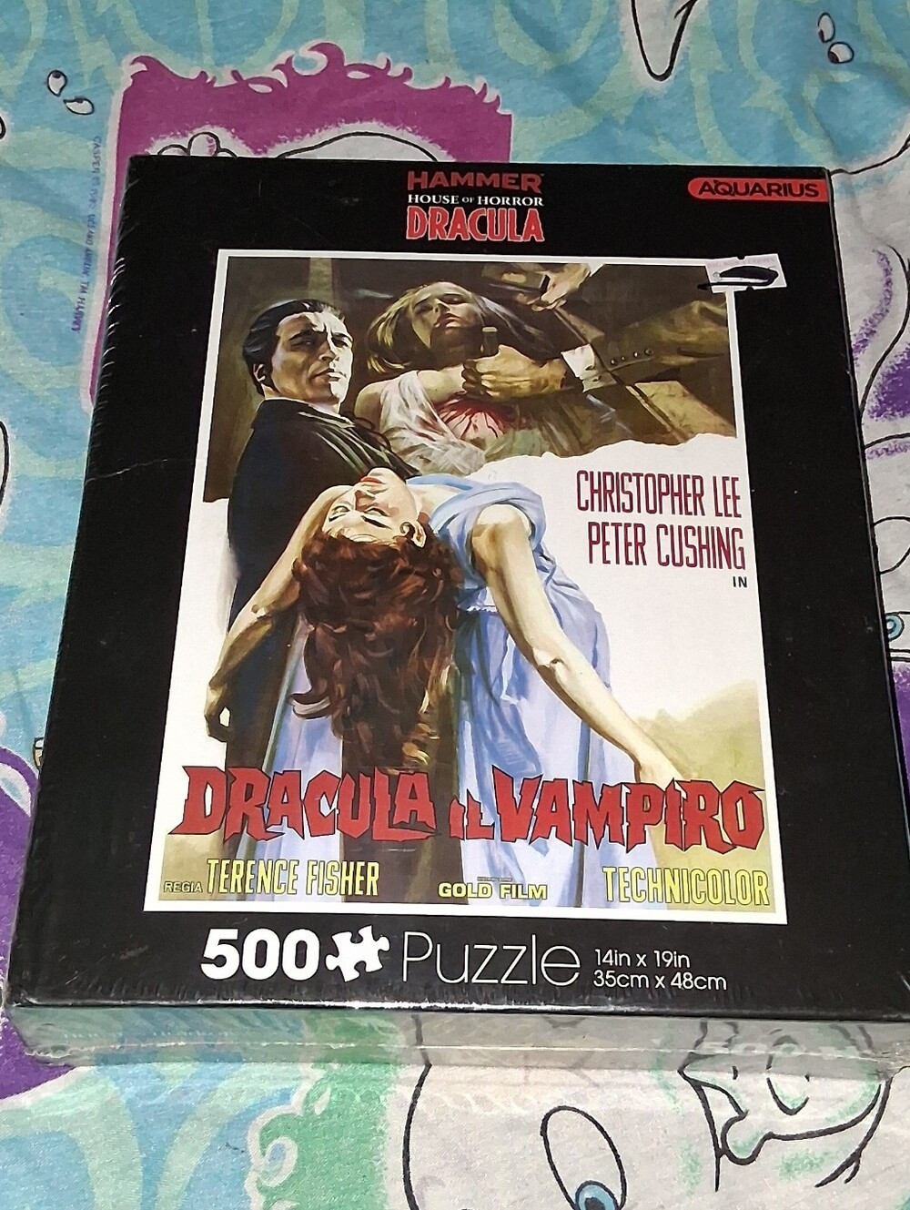 New Dracula El Vampiro Hammer House Of Horror Movie Puzzle Poster